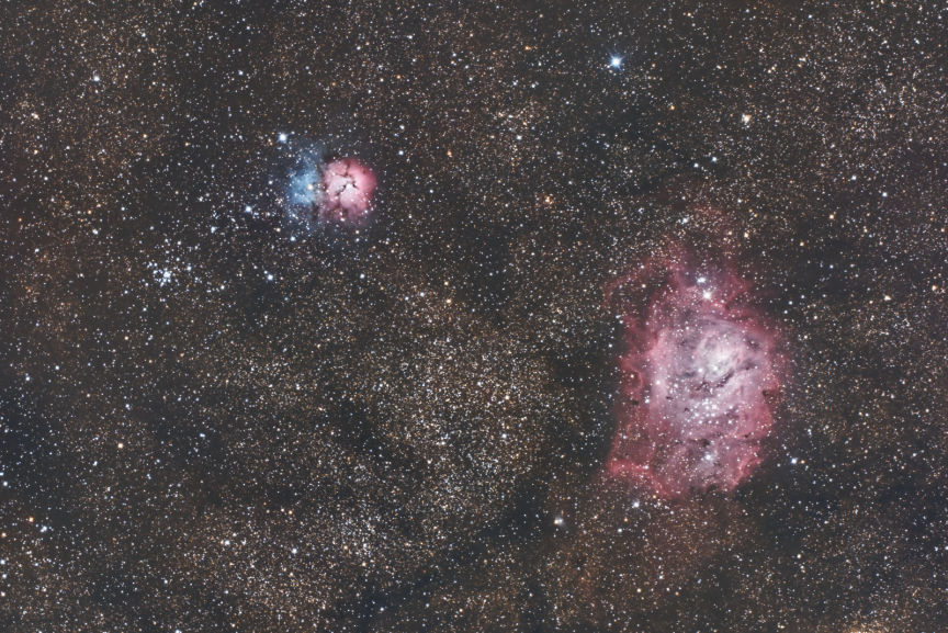 Nebulosas M8 y M20 en Sagitario